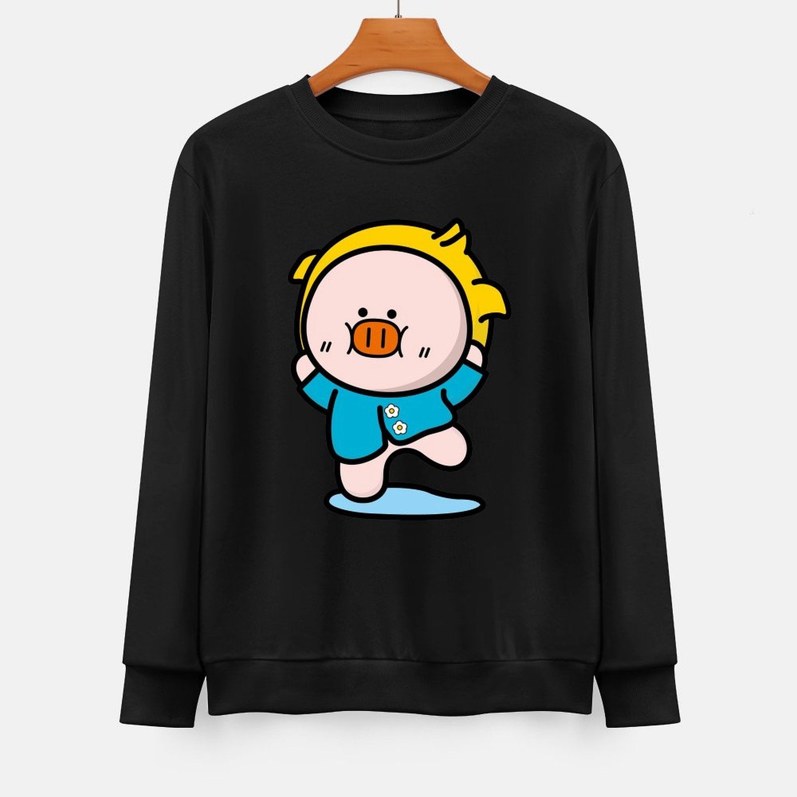 Front Patterned Long Sleeve TopModernFit Sport